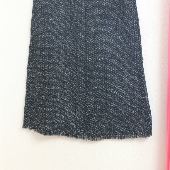 #394 Chico's Black Grey Speckled Dressy Skirt Size 2 (12) - Picture 6 of 10